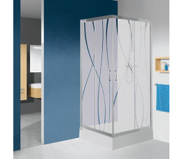 Sanplast KN/TX5b-80 profile: srebrne błyszczące, wzór szyby: grey