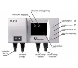 KG-Elektronik sterownik typu CS-21B do nagrzewnicy powietrza 