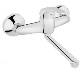 Ferro Basic bateria umywalkowa ścienna, chrom