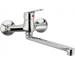 Ferro Smile bateria zlewozmywakowa ścienna, chrom