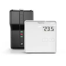 TECH Sterowniki bezprzewodowy regulator pokojowy dwustanowy ST-294 v2, kolor: czarny
