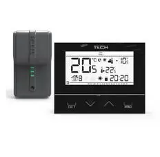 TECH Sterowniki bezprzewodowy regulator pokojowy dwustanowy ST- 292 v2, kolor: czarny