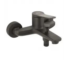 Ferro Stratos Black bateria wannowa ścienna, czarna