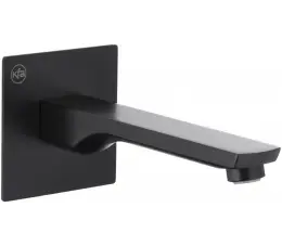 KFA Mokait Black wylot wannowy podtynkowy, czarny
