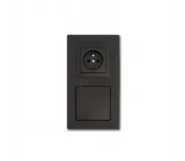 USTM gniazdo ssąco- elektryczne DecoVac, kolor: czarny