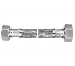 Ferro wąż w oplocie ze stali odpornej na korozję 3/4”, nakrętno - nakrętny 30 cm