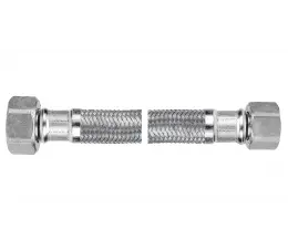 Ferro wąż w oplocie ze stali odpornej na korozję 1/2”×3/8”, nakrętno - nakrętny 40 cm
