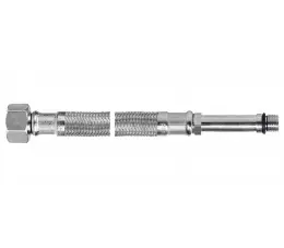 Ferro wąż w oplocie ze stali odpornej na korozję 3/8”×M10×1, z długą końcówką 30 cm