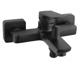 Ferro Vitto Black VerdeLine bateria wannowa ścienna, czarna