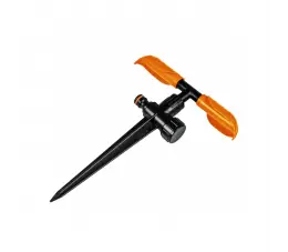 Bradas Black Line zraszacz obrotowy 2x listek, wbijany, regulowany 