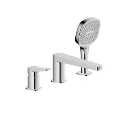 KFA Malaga bateria wannowa 3- otworowa, chrom