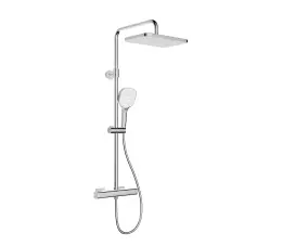 KFA Malaga deszczownia z baterią termostatyczną, chrom