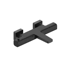 Kfa Malaga bateria wannowa termoststyczna ścienna, czarna