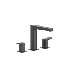 KFA Malaga bateria umywalkowa 3-otworowa stojąca, czarna