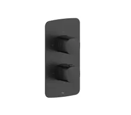 KFA Malaga bateria prysznicowa podtynkowa termostatyczna, czarna