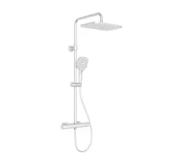 KFA Malaga deszczownia z baterią termostatyczną, biała