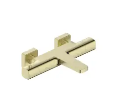 Kfa Malaga bateria wannowa termoststyczna ścienna, złota