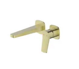 KFA Malaga bateria umywalkowa podtynkowa, złota