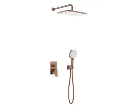 KFA Malaga podtynkowy zestaw prysznicowy z baterią 3 funkcyjną, miedź