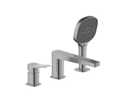 KFA Malaga bateria wannowa 3- otworowa, metaliczny szary