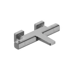 Kfa Malaga bateria wannowa termostatyczna ścienna,metaliczny szary