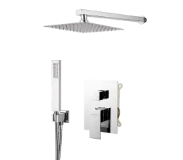 INVENA PAROS ZESTAW PODTYNKOWY Z BATERIĄ PODTYNKOWĄ 2FCHROM