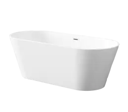 INVENA WANNA WOLNOSTOJĄCA 170 CM LIMNOS Z SYFONEM CHROM