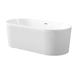 INVENA WANNA WOLNOST. RYFLOWANA 170 CM GLAMOUR SYF.CHROM