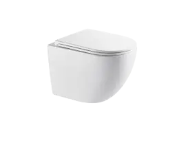 INVENA MISKA WC PODWIESZANA, QFS, ASTRI OKRĄGŁA, Z DESKĄ WOLNOOPADAJĄCĄ